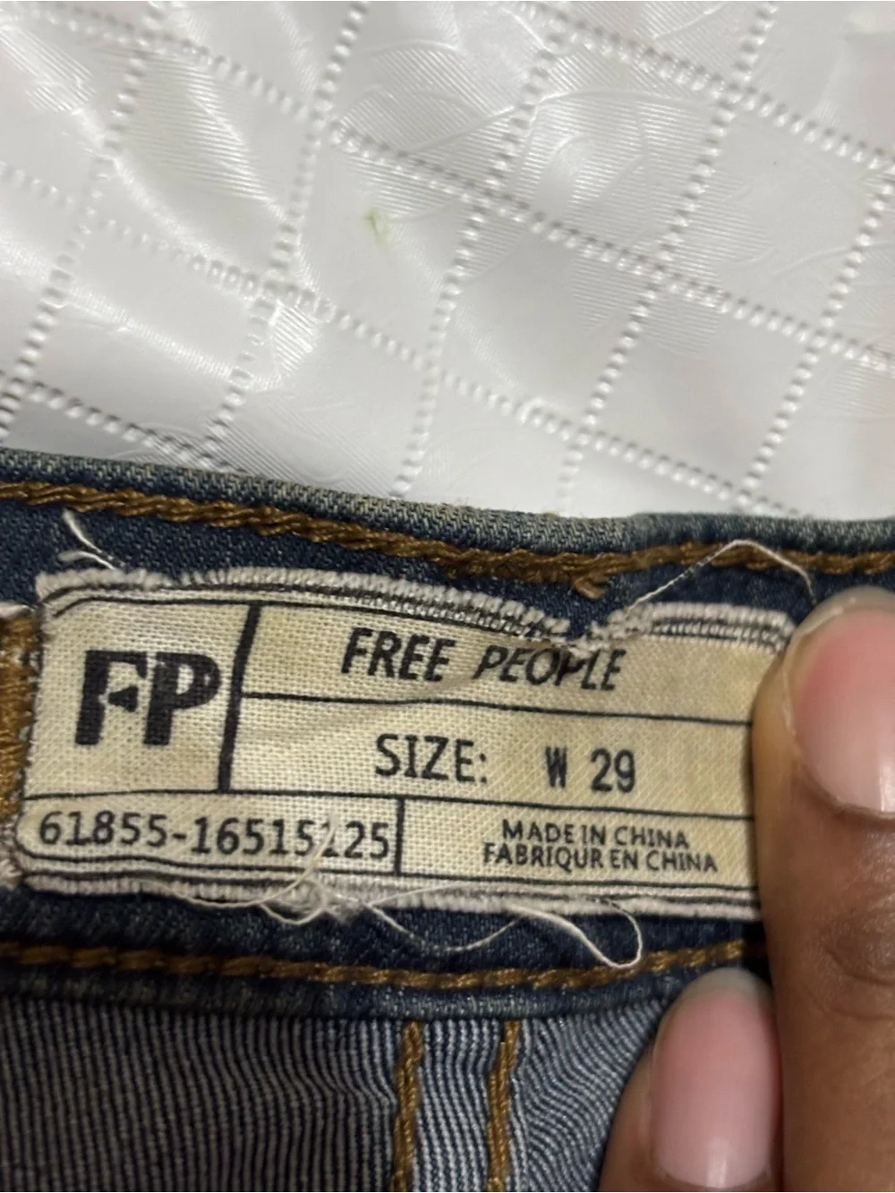 Free People Dark Blue Skinny Jeans Size 29 length 27 in